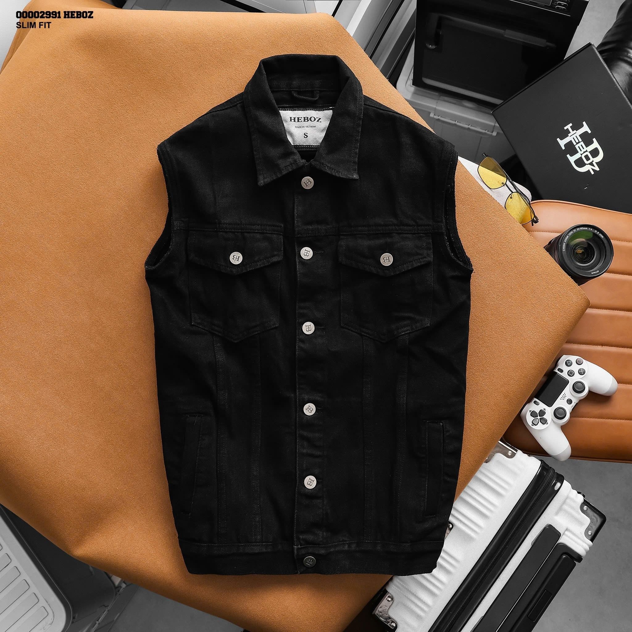 Áo khoác nam Heboz ghile denim 3M - 00002991