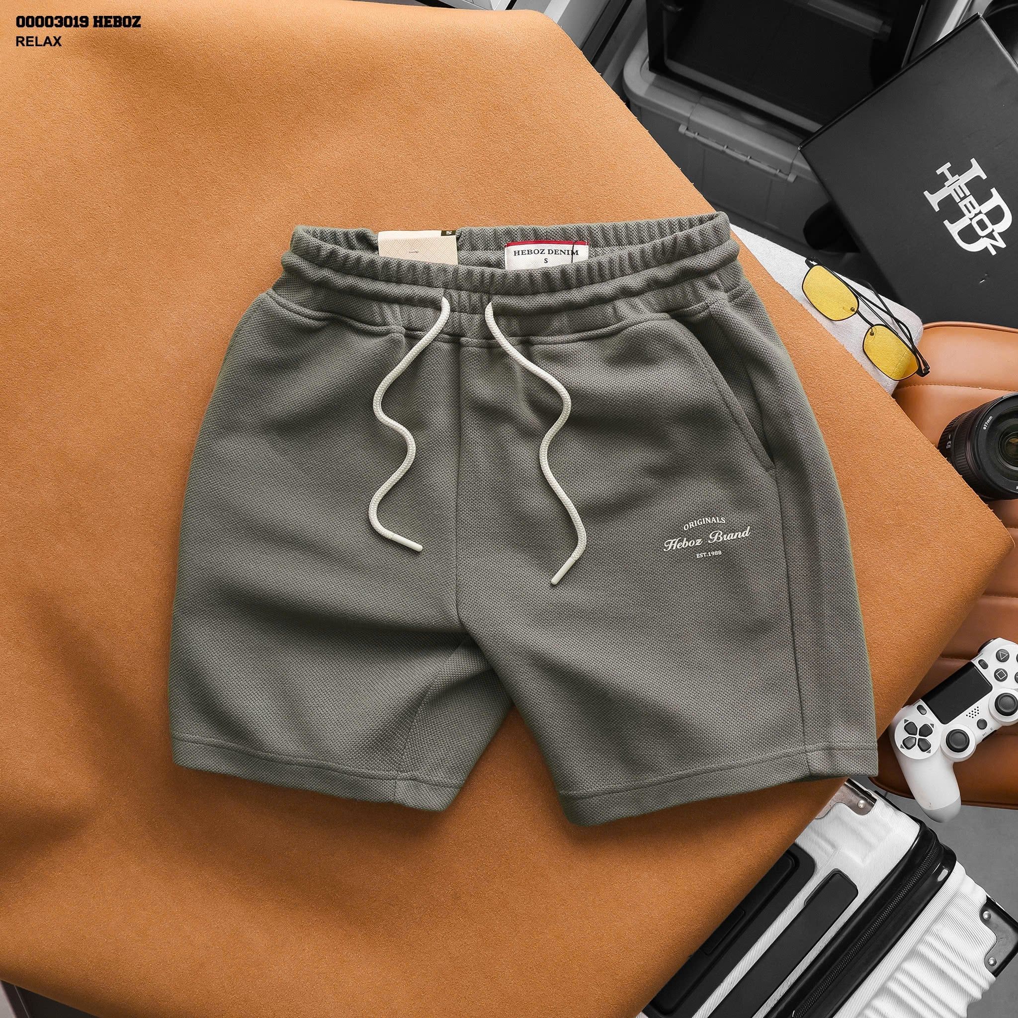 Quần short nam HEBOZ pique Athletic 3M - 00003019