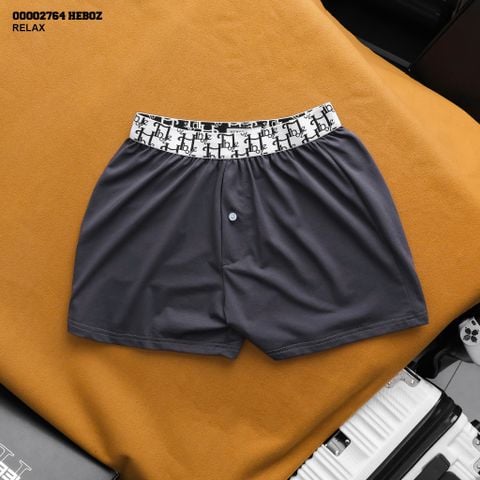 Quần ngủ nam Heboz cotton trơn 3M - 00002764