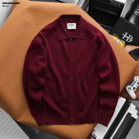 Áo khoác nam Heboz cardigan polo 3M - 00003020