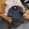 Áo polo HEBOZ striped Vneck 4M - 00003173