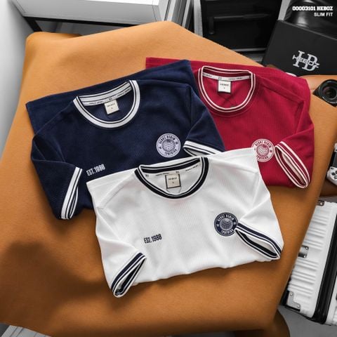 Áo thun nam HEBOZ varsity Crest 3M - 00003101