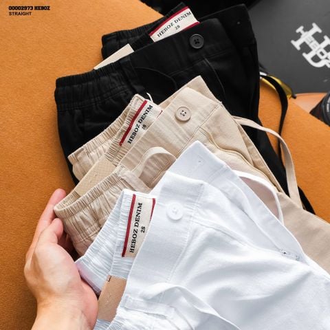 Quần linen nam Heboz straight 3M - 00002973