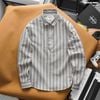 Áo sơ mi nam HEBOZ linen henley stripe 3M - 00003156