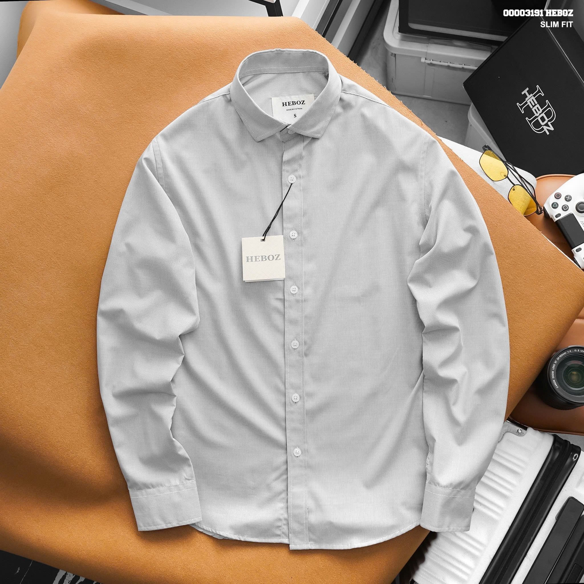 Áo sơ mi HEBOZ cotton lụa 3M - 00003191