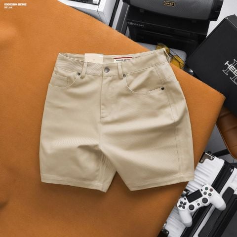 Quần short Heboz kaki jean classic 4M - 00003264