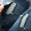 Quần jean Heboz slim ripped D201 - 00003283