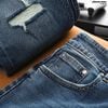 Quần jean Heboz slim ripped D201 - 00003283