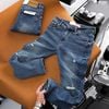 Quần jean Heboz slim ripped D201 - 00003283