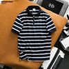 Áo polo Heboz striped zipper 3M-00003291