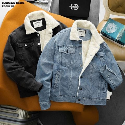 Áo khoác Heboz sherpa denim 2M - 00003322