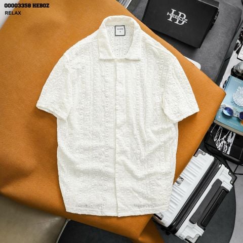 Áo sơ mi ngắn tay Heboz embroidery 2M-00003358