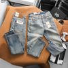 Quần jean nam Heboz dáng slim trơn D100 - 00003006