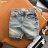 Quần short jean HEBOZ rawcut straight S28 - 00003248