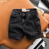 Quần short jean HEBOZ rawcut straight S30 - 00003250