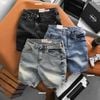 Quần short jean HEBOZ rawcut straight S29 - 00003249
