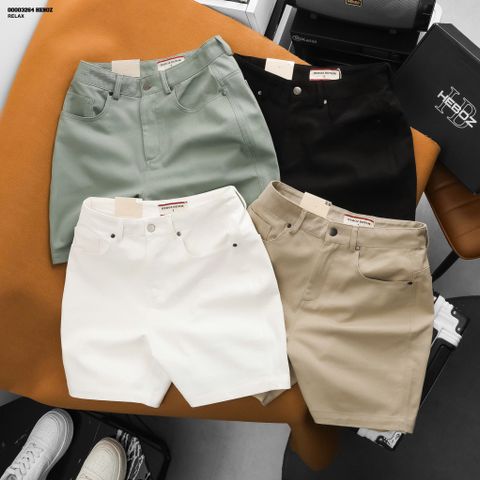 Quần short Heboz kaki jean classic 4M - 00003264