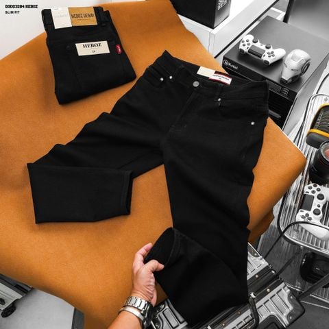 Quần jean Heboz slim black D202 - 00003284
