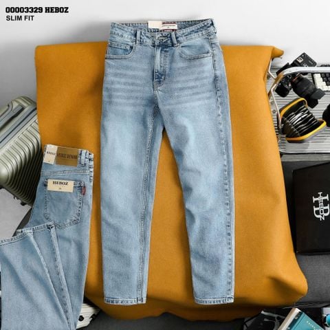 Quần jean Heboz slim trơn D205 - 00003329