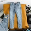 Quần jean Heboz slim trơn D205 - 00003329