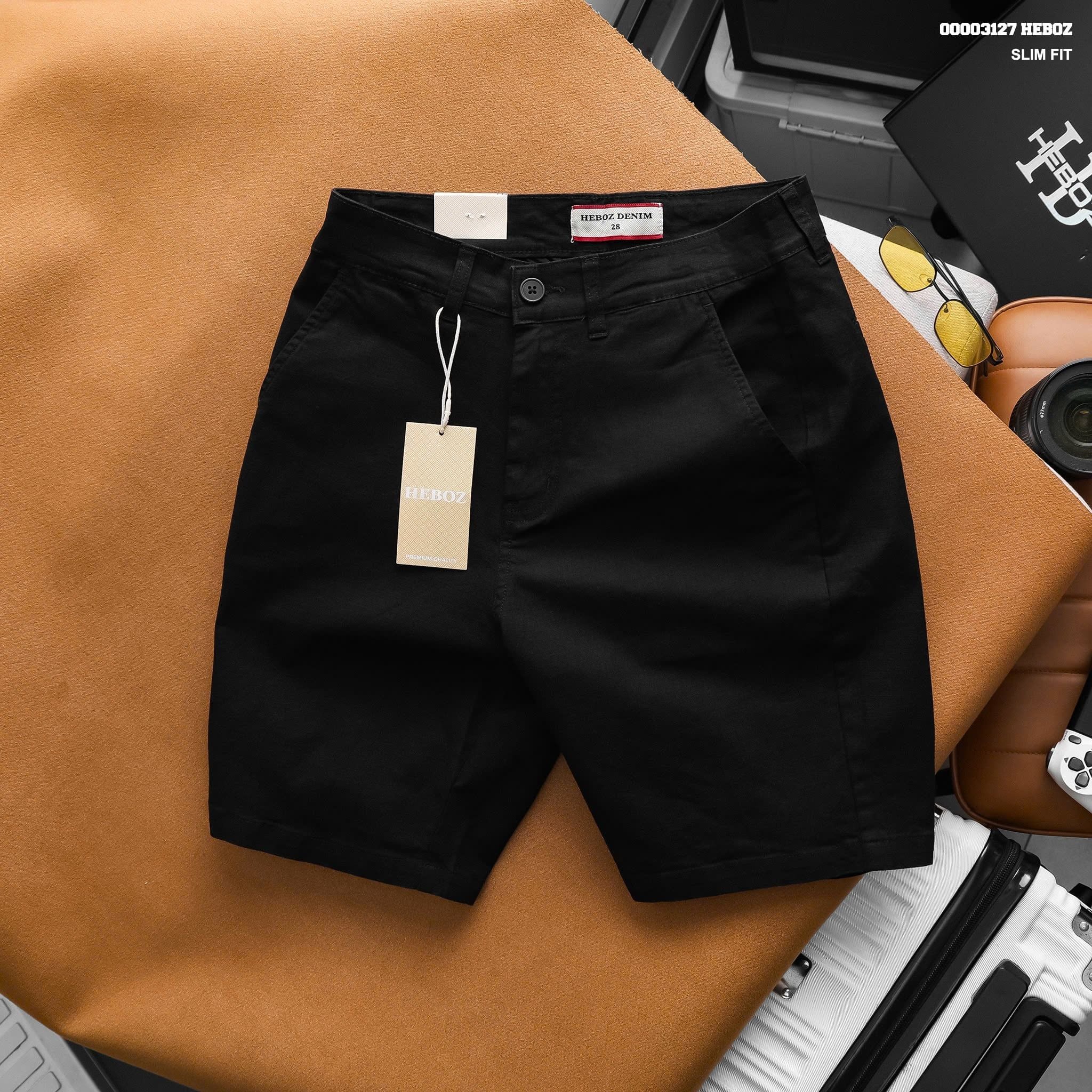 Quần short nam Heboz Linen slim 2M - 00003127