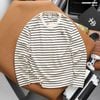 Áo thun nam Heboz stripe dài tay logo 3M - 00002869