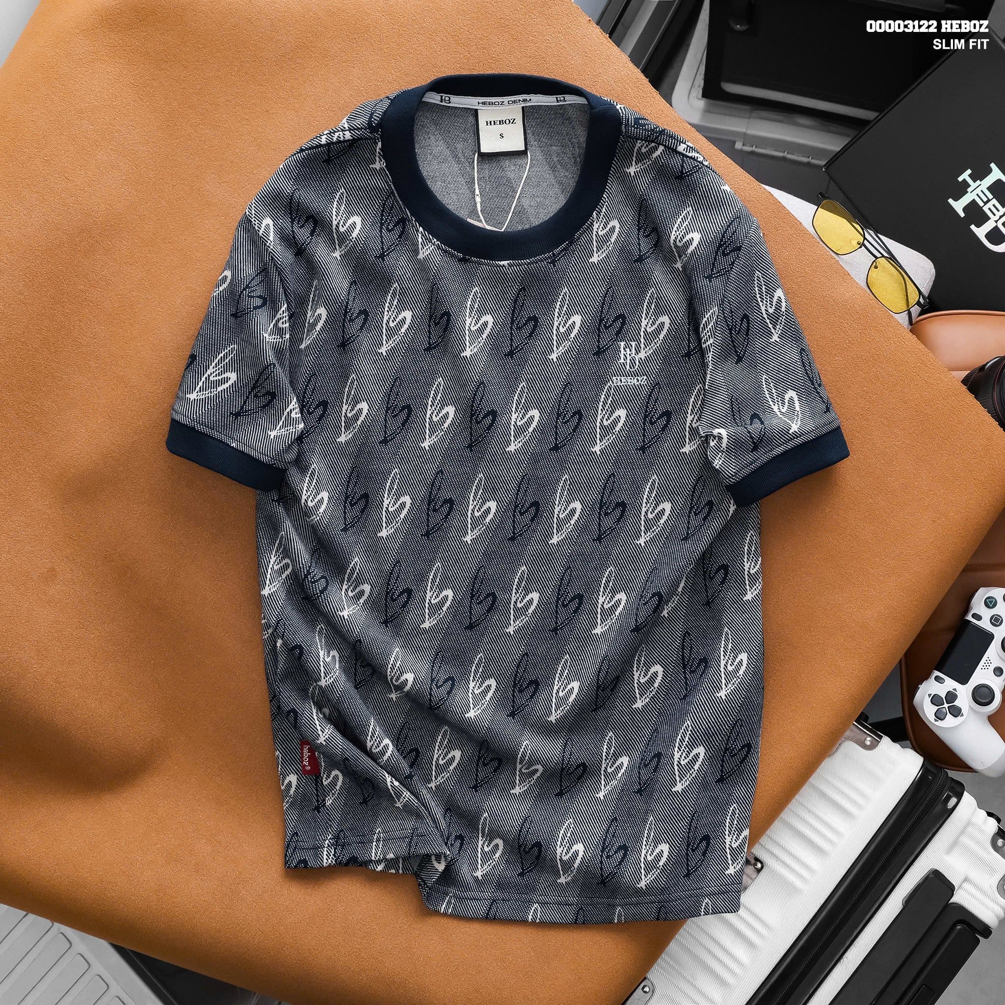 Áo thun nam Heboz love denim 2M - 00003122