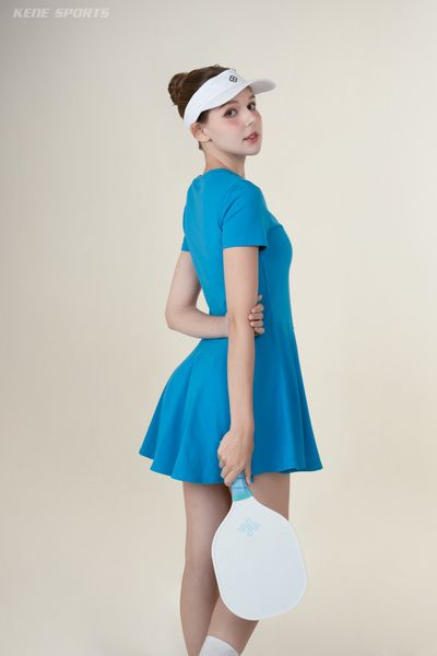  Set váy xoè tay ngắn 250403 