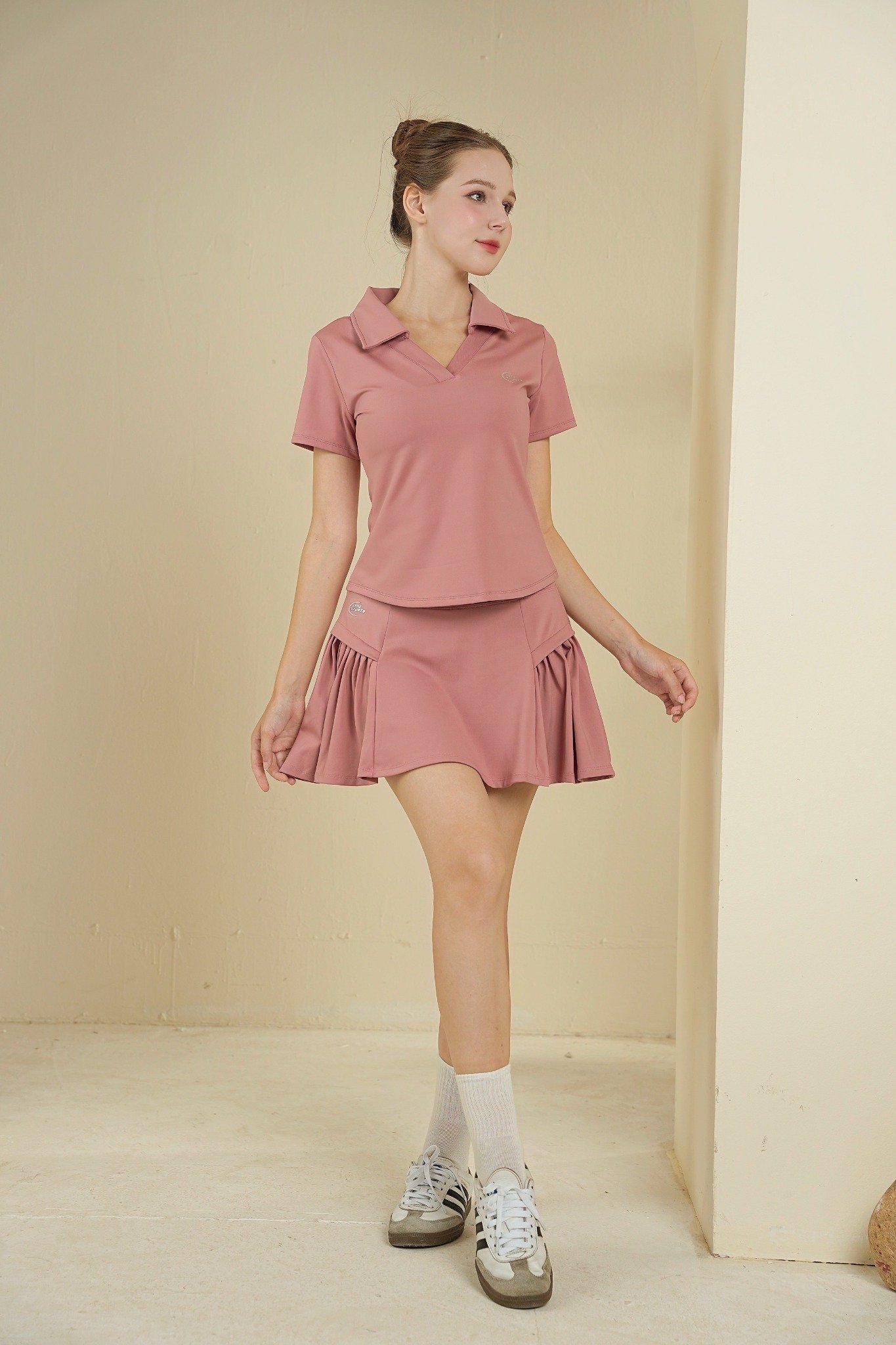  Áo polo nữ pickleball chất mềm mại siêu co giãn 