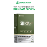  TPBVSK SHINSAM - Viên Uống Hồng Sâm Hàn Quốc 6 Năm Tuổi Hỗ Trợ Tăng Cường Sức Khỏe - 30 Viên 