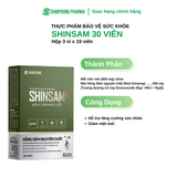  TPBVSK SHINSAM - Viên Uống Hồng Sâm Hàn Quốc 6 Năm Tuổi Hỗ Trợ Tăng Cường Sức Khỏe - 30 Viên 