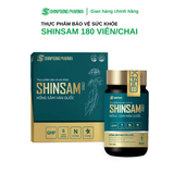  TPBVSK SHINSAM - Viên Uống Hồng Sâm Hàn Quốc 6 Năm Tuổi Hỗ Trợ Tăng Cường Sức Khỏe - 180 Viên. 
