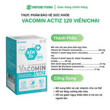  TPBVSK VACOMIN ACTIZ - Viên Uống Bổ Sung Kẽm Và Vitamin 