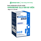 TPBVSK VAROBONE GLU 500 - Viên Uống Giúp Bôi Trơn Khớp, Giúp Khớp Vận Động Linh Hoạt - 60 Viên 