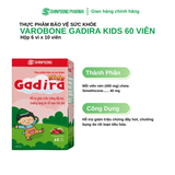  TPBVSK GADIRA KIDS - Viên Uống Hỗ Trợ Làm Giảm Triệu Chứng Đầy Hơi Cho Bé 