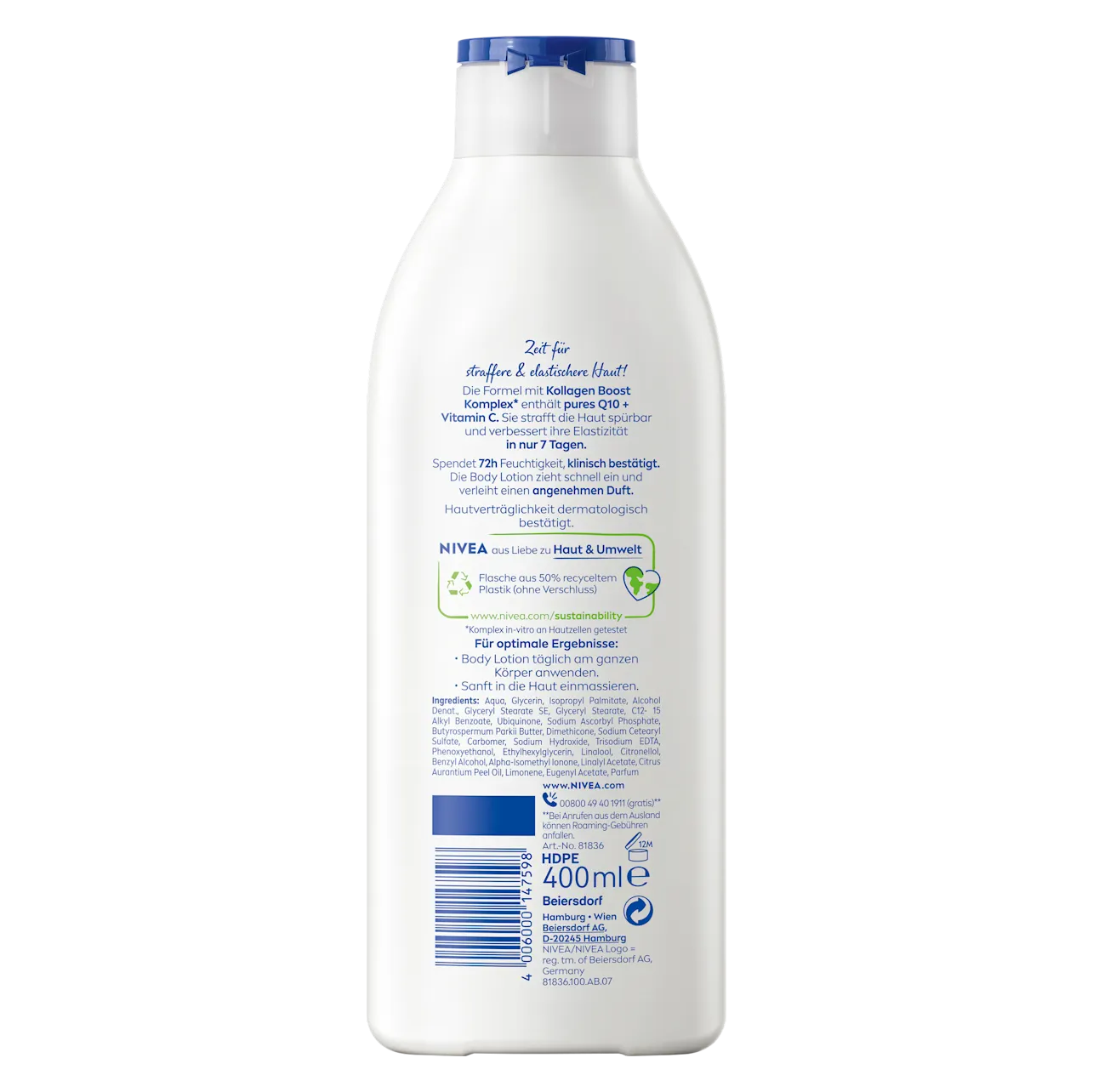  Kem dưỡng thể body lotion Nivea Q10 c 400ml Đức 