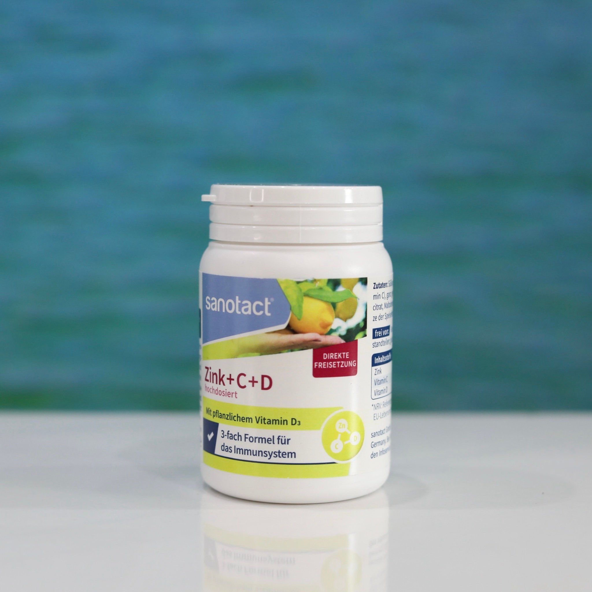  Viên uống sanotact Zink + Vitamin C D – Hỗ trợ sức khỏe, bổ sung kẽm và vitamin thiết yếu, hộp 54 viên 