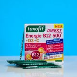  Hỗn Hợp Bổ Sung Taxofit Energie B12 500 + D3 + C Dạng Bột 20 Gói – Tiện Dùng, Hương Dễ Uống, Hàng Đức 