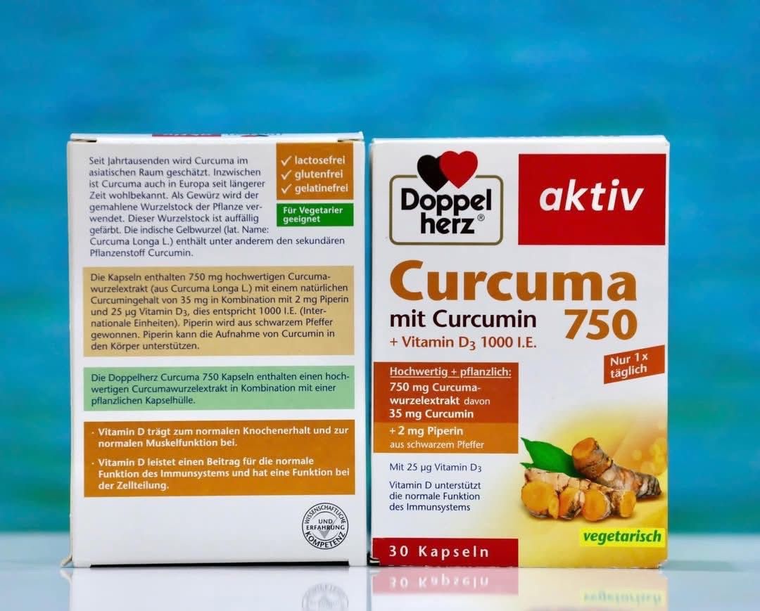  Viên uống nghệ Curcuma 750 hộp 30 viên 