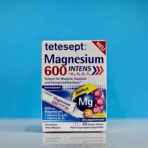  Magnesium 600 của Tetesept, hộp 20 gói 