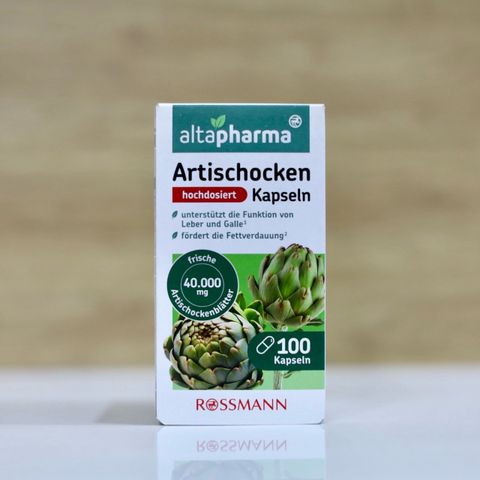  Viên uống Atiso Altapharma Artischocken Kapseln – Hỗ trợ tiêu hóa tự nhiên, hộp 100 viên 