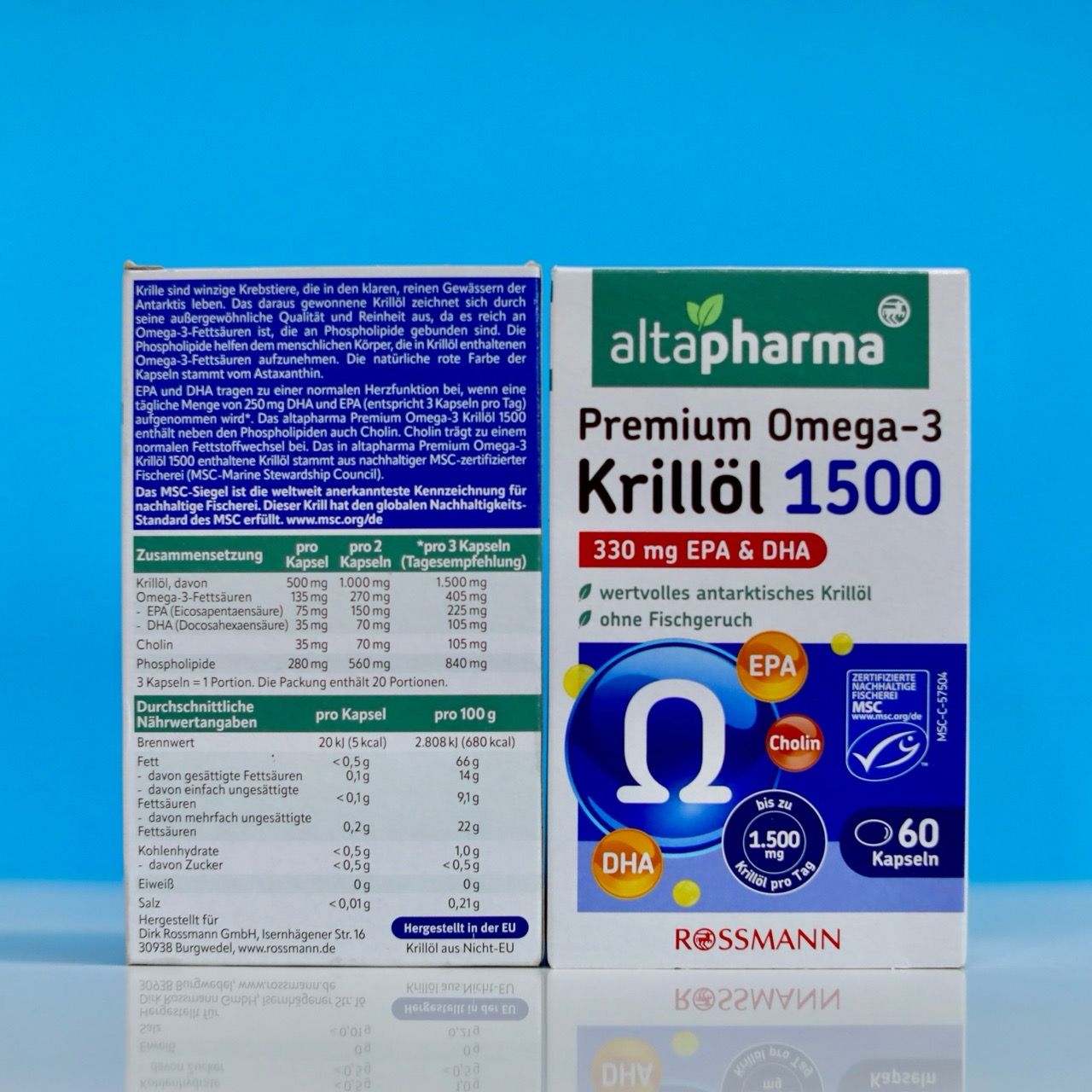  Dầu nhuyễn thể Altapharma OMGEGA3 krillol- 60VIÊN 