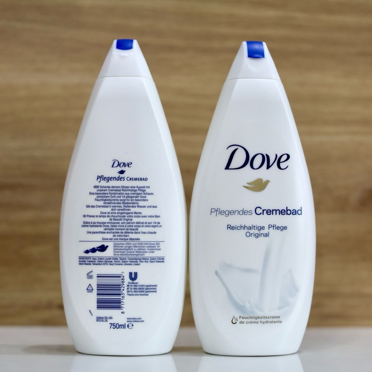  Sữa tắm Dove Cremebad Reichhaltige Pflege Original chai 750ml 