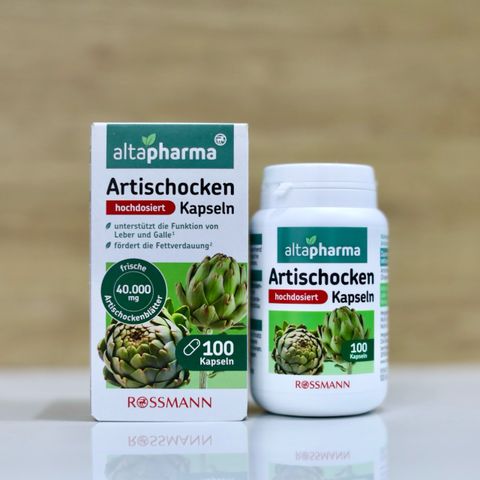  Viên uống Atiso Altapharma Artischocken Kapseln – Hỗ trợ tiêu hóa tự nhiên, hộp 100 viên 