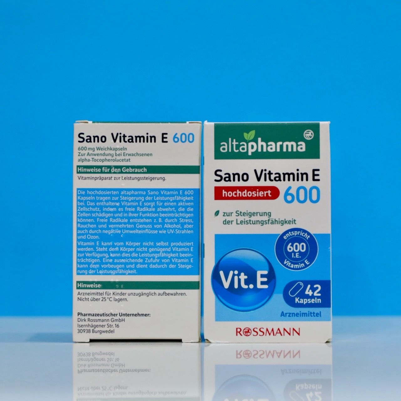  Viên uống Altapharma Sano Vitamin E 600 I.E hộp 42 viên bổ sung Vitamin E từ Đức 