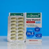  Viên uống Altapharma Sano Vitamin E 600 I.E hộp 42 viên bổ sung Vitamin E từ Đức 