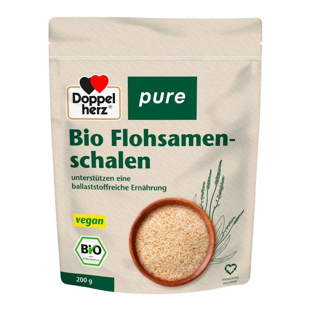  Bột sơ Bio Flohsamen-schalen gói 200g 