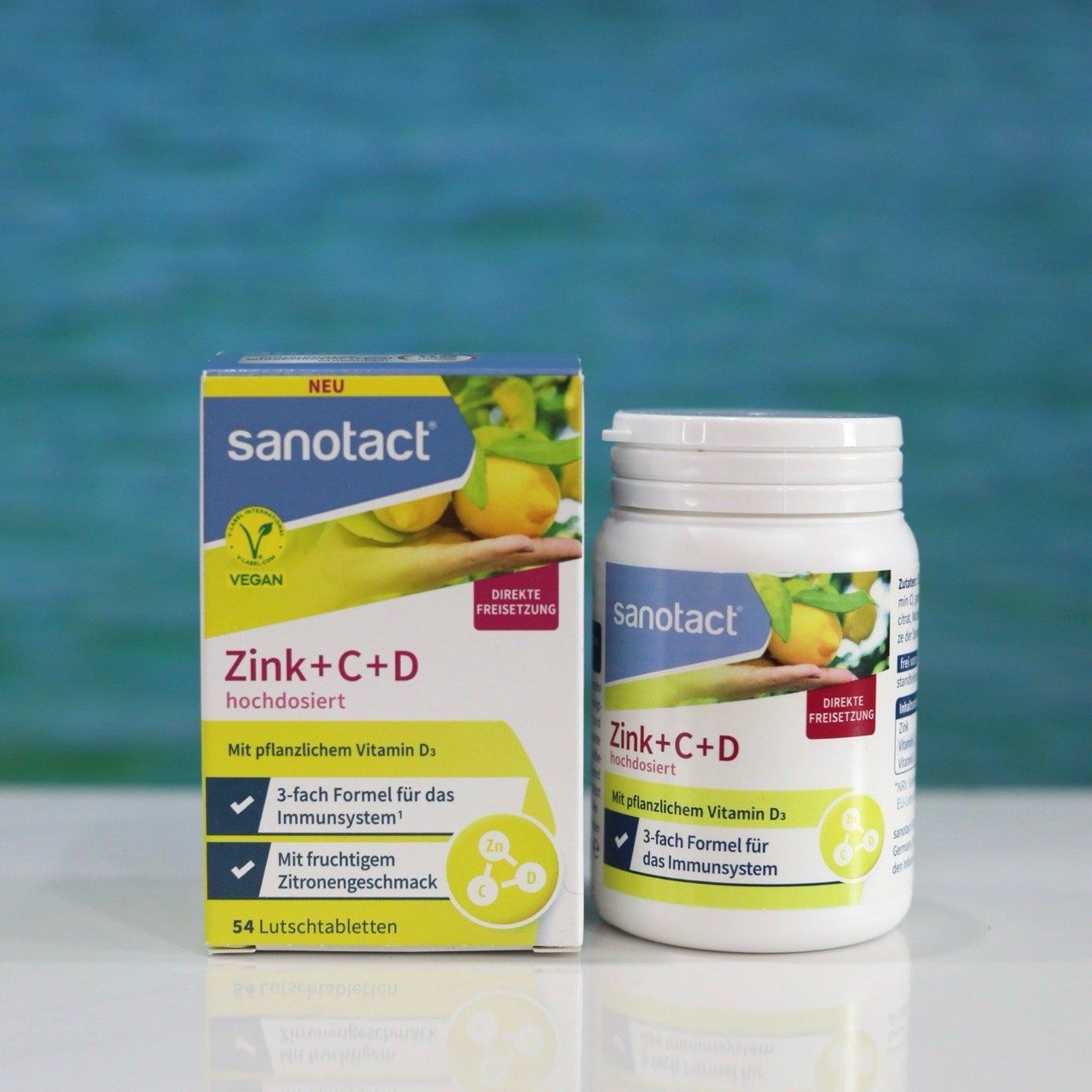  Viên uống sanotact Zink + Vitamin C D – Hỗ trợ sức khỏe, bổ sung kẽm và vitamin thiết yếu, hộp 54 viên 