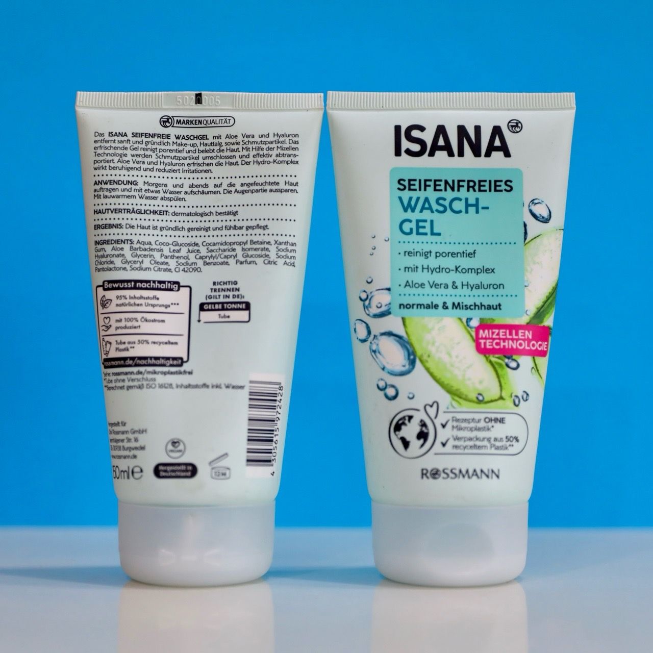  Sữa rửa mặt Isana lô hội tuýp 150ml 