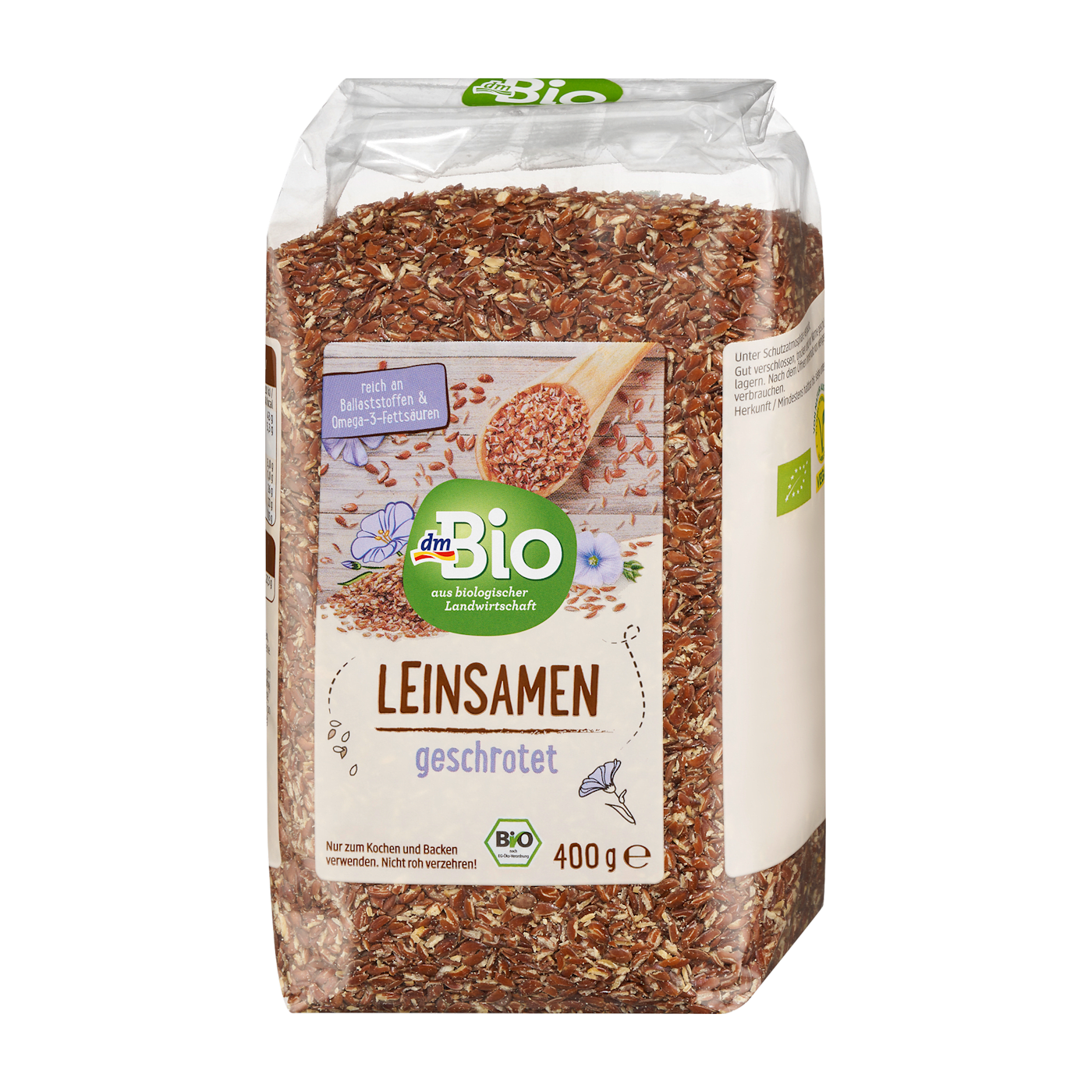  Hạt lanh xay hữu cơ DM Bio 400g – Nhập khẩu Đức 